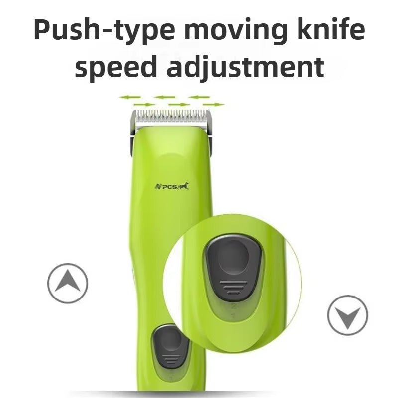 Professional Wired Electric Clipper with Two Levels of Adjustment for Dogs Low-Noise Pet Shaver Dog Pusher Pet Hair Trimmer