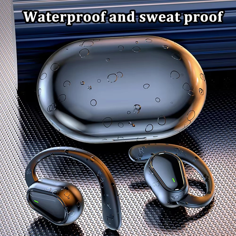 Bluetooth 5.3 Headphones Ear Hook Earphones Wireless Earphones Hifi Stereo Waterproof Headset Noise Reduction Earbuds for Xiaomi
