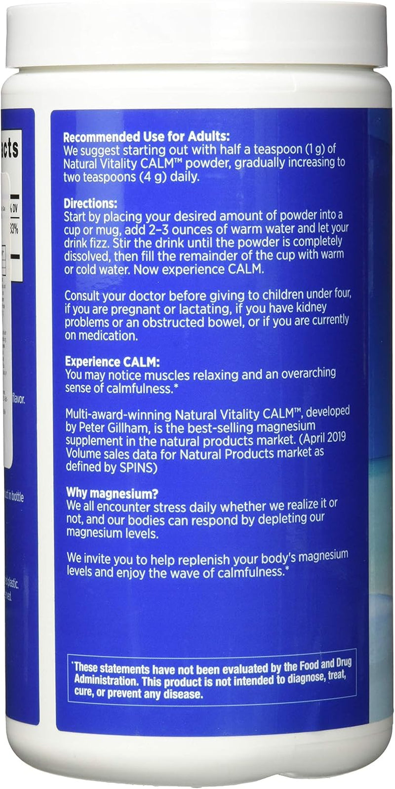 Natural Calm - RLS - Restless Legs - Relaxation - Stress - Muscle Cramps - Tension - Unwind - Amazing Taste - Unflavored - 453 Grams