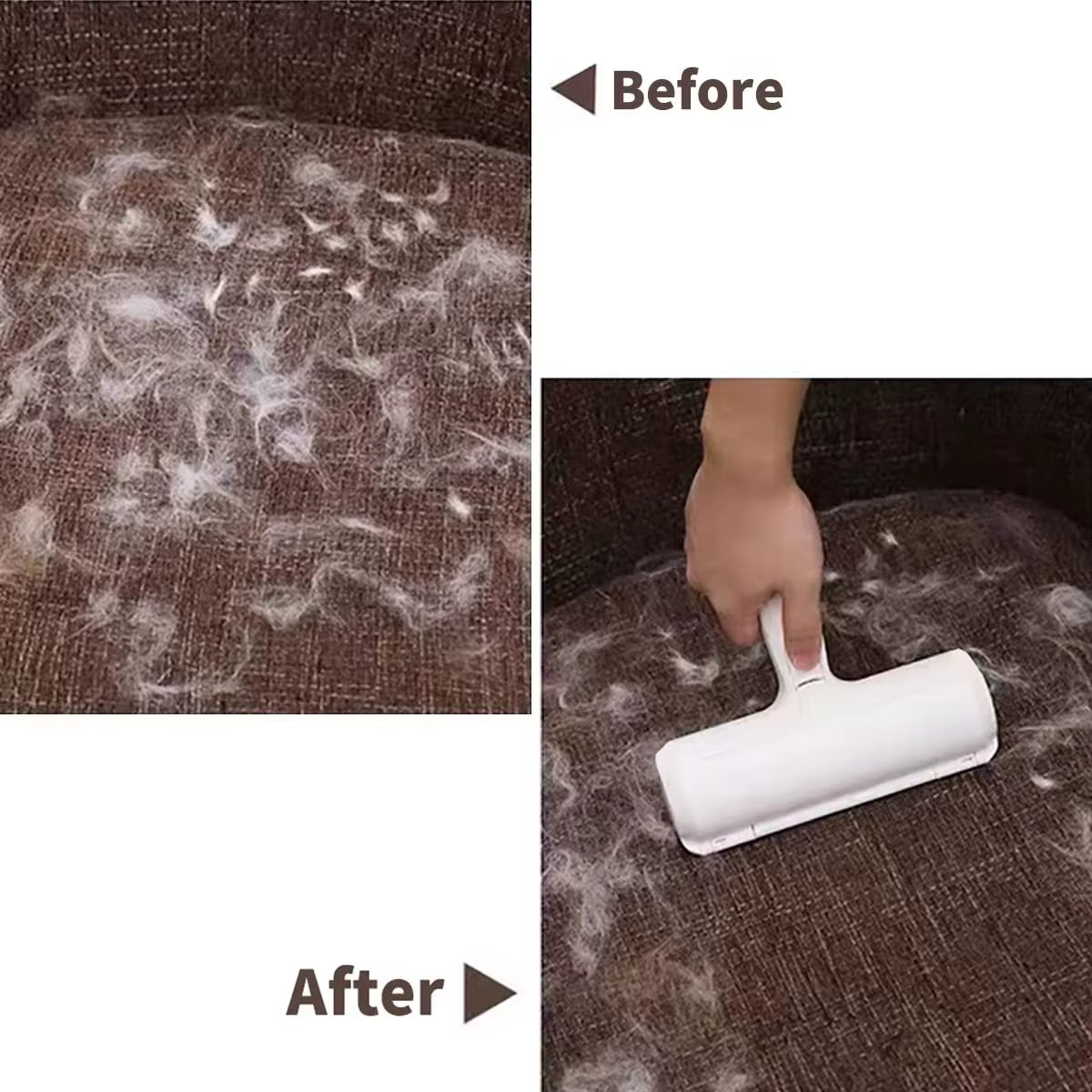 1Pcs Pet Hair Remover Roller - Efficient Animal Hair Removal Tool- Dog & Cat Fur Remover with Self-Cleaning Base
