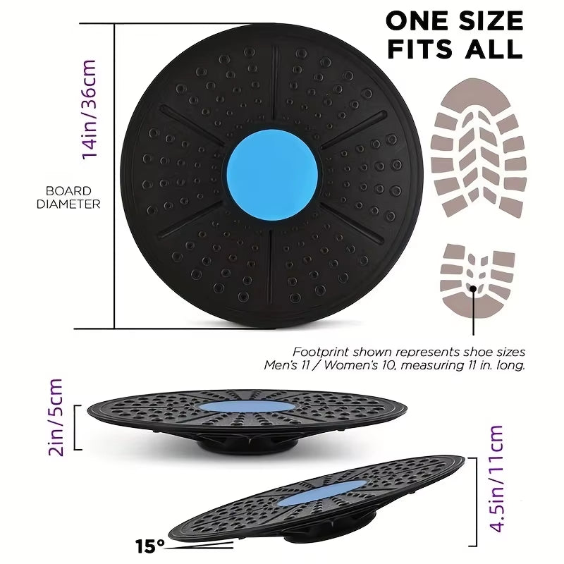 1 Pc Yoga Balance Board, Fitness Training Pedal, Sensory Training Balance Board, Fitness Equipment for Sensory Rehabilitation 