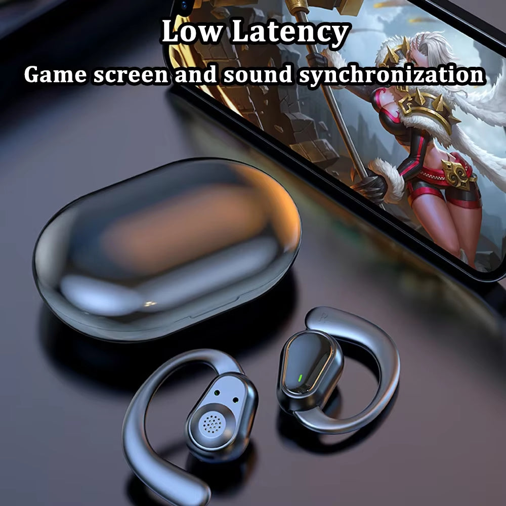 Bluetooth 5.3 Headphones Ear Hook Earphones Wireless Earphones Hifi Stereo Waterproof Headset Noise Reduction Earbuds for Xiaomi