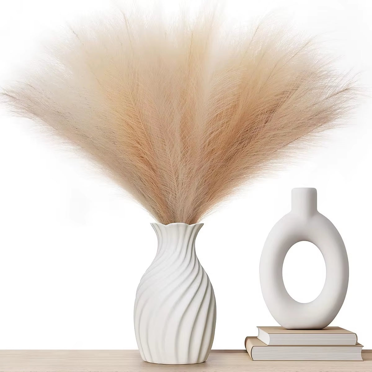 10Pcs Pampas Grass Reed Artificial Plants Hot Sale Home Outdoor Garden Wedding Bridal Bouquets DIY Festival Scrapbook Decoration