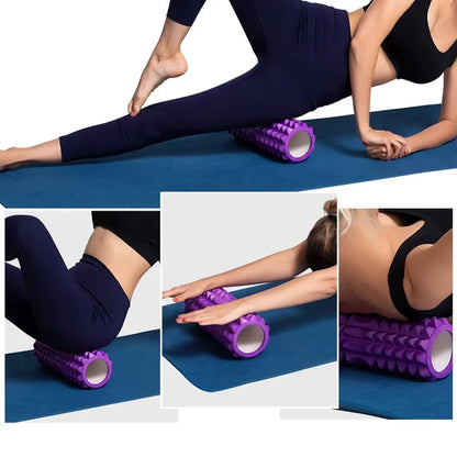 Hollow Foam Massage Roller - Yoga Fitness Column for Muscle Relaxation &amp; Exercise Support, Training Companion