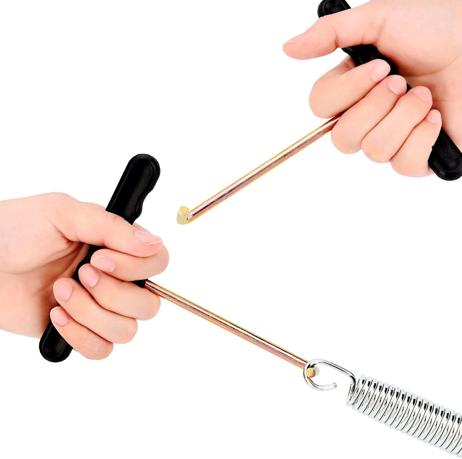2 Pack Trampoline Spring Pull Tool Adjustment T-Hook Spring Pull Kit