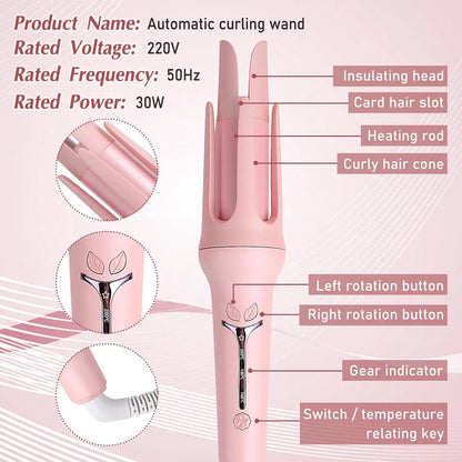 Automatic Curling Iron 32 Mm Big Roll Anion Ceramic Hair Curler 4-Speed Adjustable Fast Heating Fashion Styling Tools