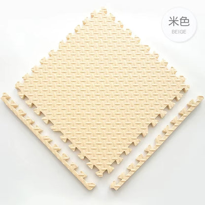 30*30Cm Thicken Sports Gym Mat Protection EVA Leaf Grain Floor Mats Yoga Fitness Non-Slip Splicing Rugs Shock Room