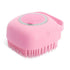 Pet Dog Shampoo Brush 2.7Oz 80Ml Cat Massage Comb Grooming Scrubber for Bathing Short Hair Soft Silicone Rubber