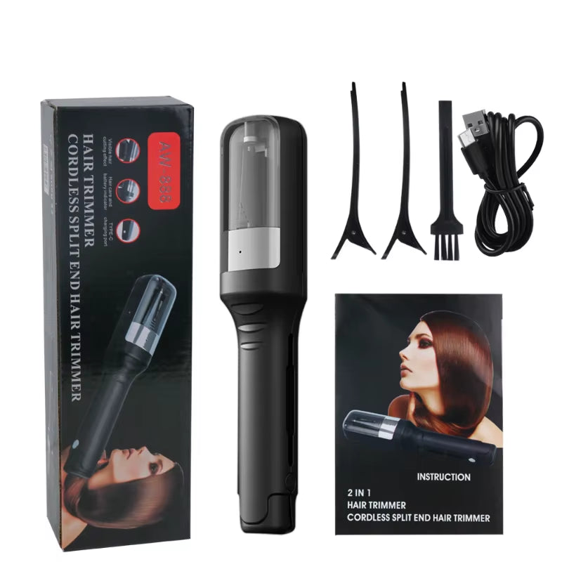 Hair Ends Trimmer Split Remover Dry Damaged Brittle Professional Automatic Trim Split for Women Cordless Hair Cutting Machine