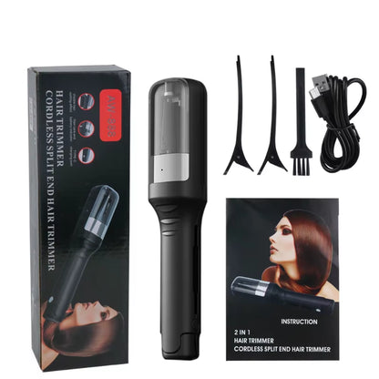 Hair Ends Trimmer Split Remover Dry Damaged Brittle Professional Automatic Trim Split for Women Cordless Hair Cutting Machine