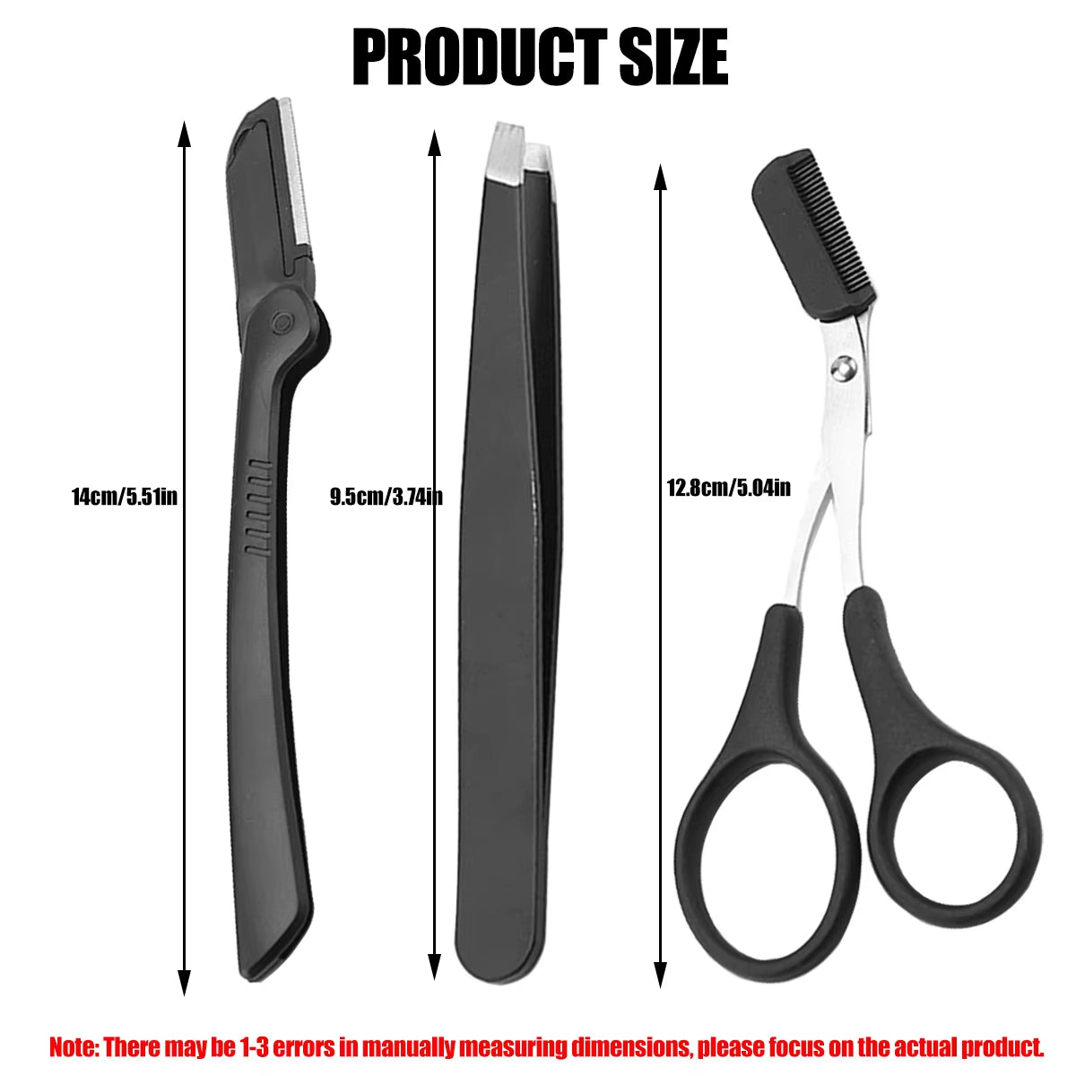 1/5PCS Eyebrow Razor Set Multipurpose Face Razors for Women and Men Dermaplaning Tool Easy to Use Cutter Shaver Blades Makeup To