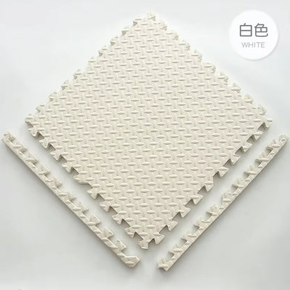 30*30Cm Thicken Sports Gym Mat Protection EVA Leaf Grain Floor Mats Yoga Fitness Non-Slip Splicing Rugs Shock Room