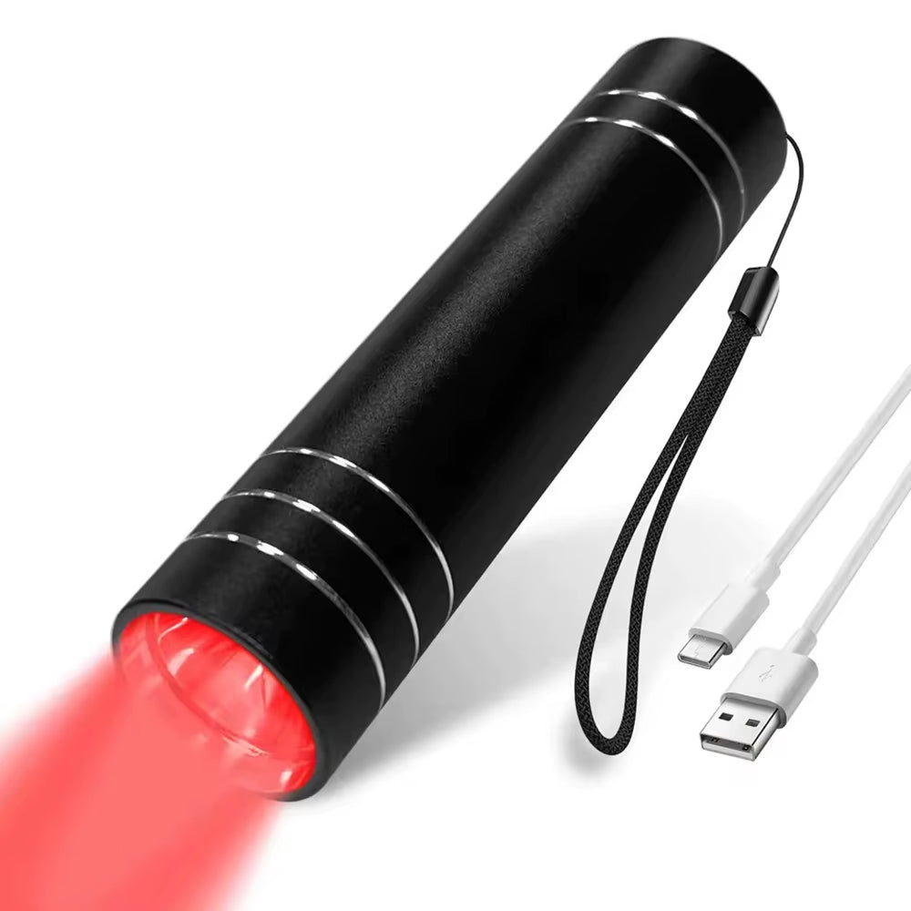 NEW Red Light Therapy Electric Torch Infrared Light Therapy Portable Lamp Pen Red Light Therapy Face Wand