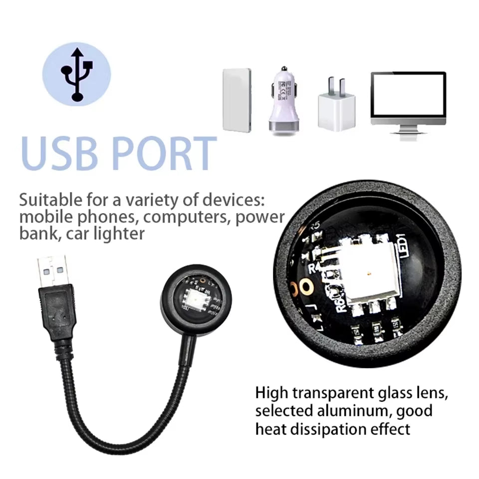 LED Sunset Lamp Nightlights USB Projector Birthday Party Decoration Mood Lights for Bedroom Living Room Wall Photography