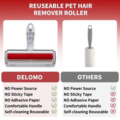 1Pcs Pet Hair Remover Roller - Efficient Animal Hair Removal Tool- Dog &amp; Cat Fur Remover with Self-Cleaning Base