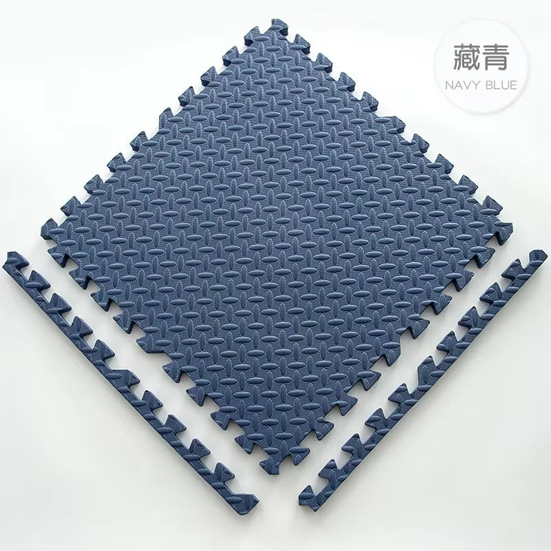30*30Cm Thicken Sports Gym Mat Protection EVA Leaf Grain Floor Mats Yoga Fitness Non-Slip Splicing Rugs Shock Room