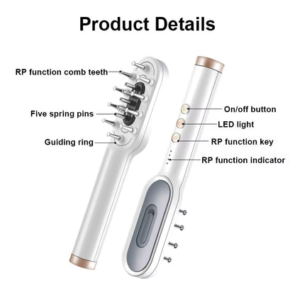 KSKIN LED Red Light Therapy Electric Massage Comb Hair Growth Applicator Anti-Hair Loss Head Massage Hair Brush Scalp Treatment
