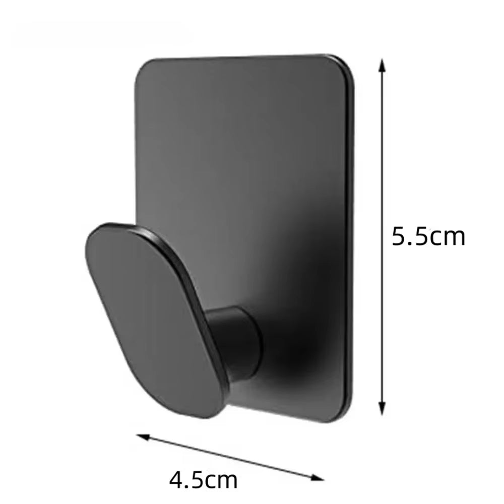 4/1Pcs Stainless Steel Bathroom Robe Hooks Adhesive Wall Hook Towel Holder Bathroom Kitchen Hardware Multi-Purpose Hanger Hook