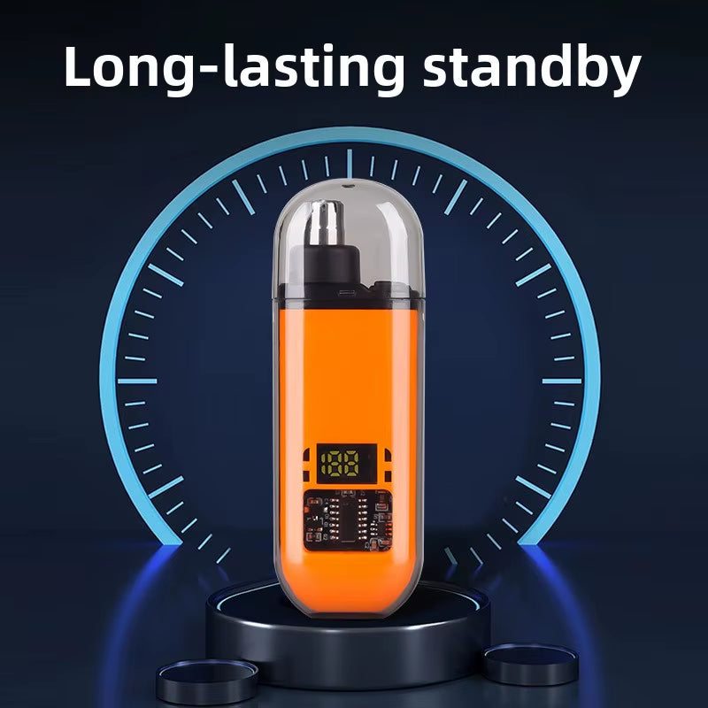 Professional Painless Nose Hair Trimmer for Men USB Charging Nose Hair Trimmer with Digital Display Travel-Friendly Grooming Kit