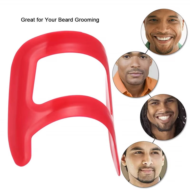 1Pcs Goatee Shaving Template Shaping Edge up Tool for Goatee Trimming Lineup Beard Grooming Kit for Men Barber Supplies