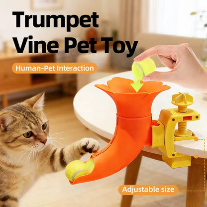 New Automatic Tennis Ball Launcher for Dogs Cats Interactive Pet Toy Relieving Boredom Indoors Throw Launcher Dog Training Toys