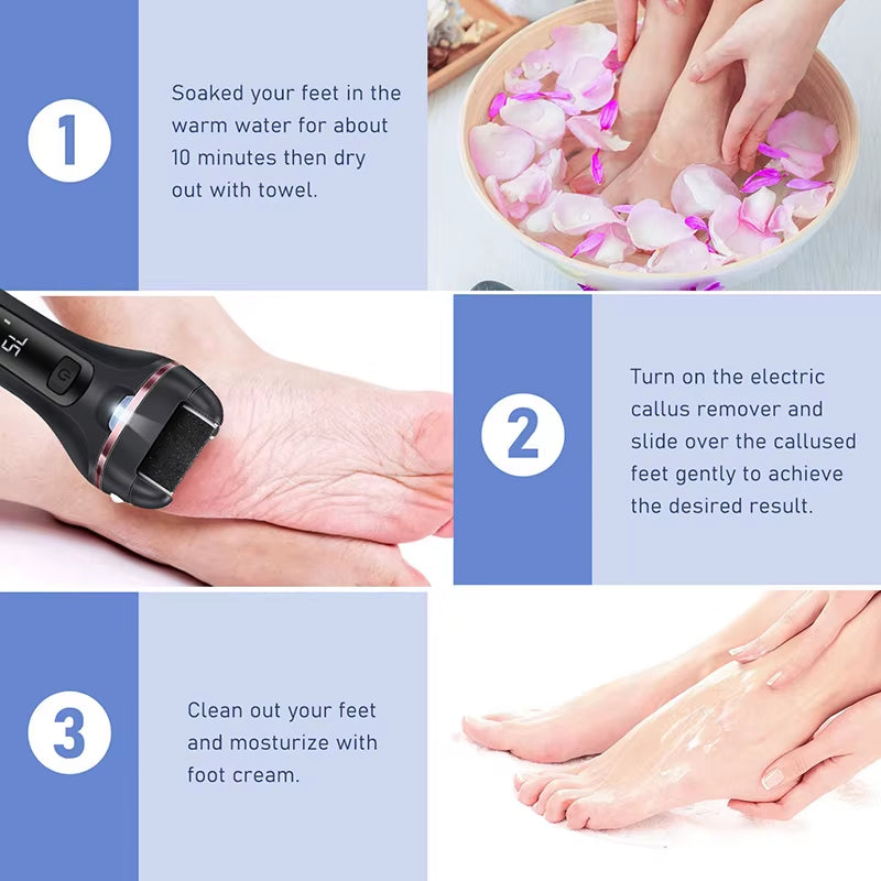 Electric Foot Sandpaper Electric Foot Callus Remover Electric Foot Grinder Pedicure Pedicure Machine Pedicure Tools
