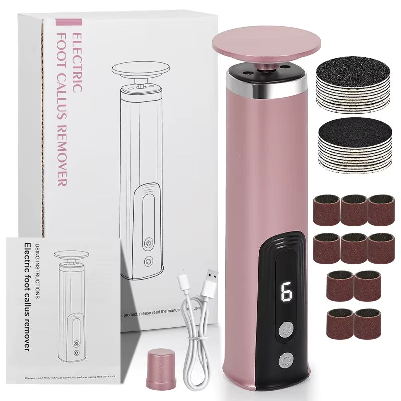 Foot Care Tool 2-In-1 Foot and Hand Electric Care Tools,Polish and Smooth,Shine Toenails Electric Callus Remover Pedicure File