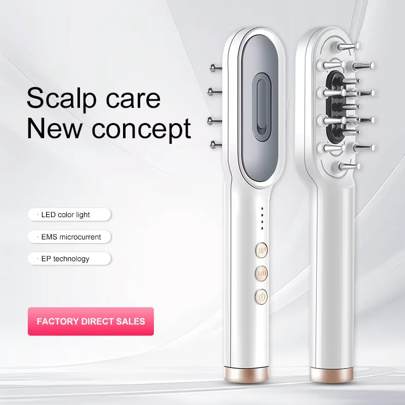 KSKIN LED Red Light Therapy Electric Massage Comb Hair Growth Applicator Anti-Hair Loss Head Massage Hair Brush Scalp Treatment
