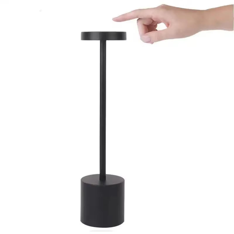 LED Cordless Touch Table Lamps Rechargeable Desk Lamp 3Colors Adjustable Bedside Creative Ambient Light Bar Room Decor Light
