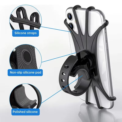 Bike Phone Holder Bicycle Mobile Cellphone Holder Motorcycle Stand Suporte Celular for Iphone Samsung Xiaomi Gsm Houder Fiets