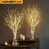1 PC White Birch Branch LED Festive Lights Battery Operated for Christmas Party Wedding Outdoor Decoration Twig Lights