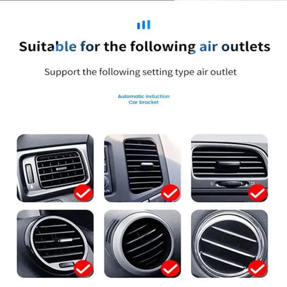 15W Magnetic Car Wireless Charger Macsafe for Iphone 17- 12 Pro Max Mini Air Vent Car Phone Holder Stand Fast Car Charging