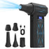 New P70 Air Blower 110000Rpm 4 Gear Adjustable Turbo Blower Jet with Led Light Battery Display Cordless Compressed Air Duster
