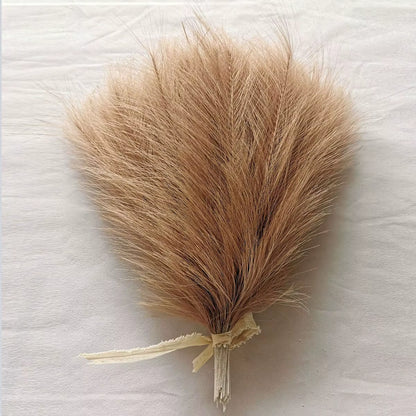 10Pcs Pampas Grass Reed Artificial Plants Hot Sale Home Outdoor Garden Wedding Bridal Bouquets DIY Festival Scrapbook Decoration