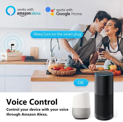 Tuya 16A/20A Brazil Standard Wifi Smart Plug Socket Work with Google Home Alexa with Power Monitor APP Remote Control