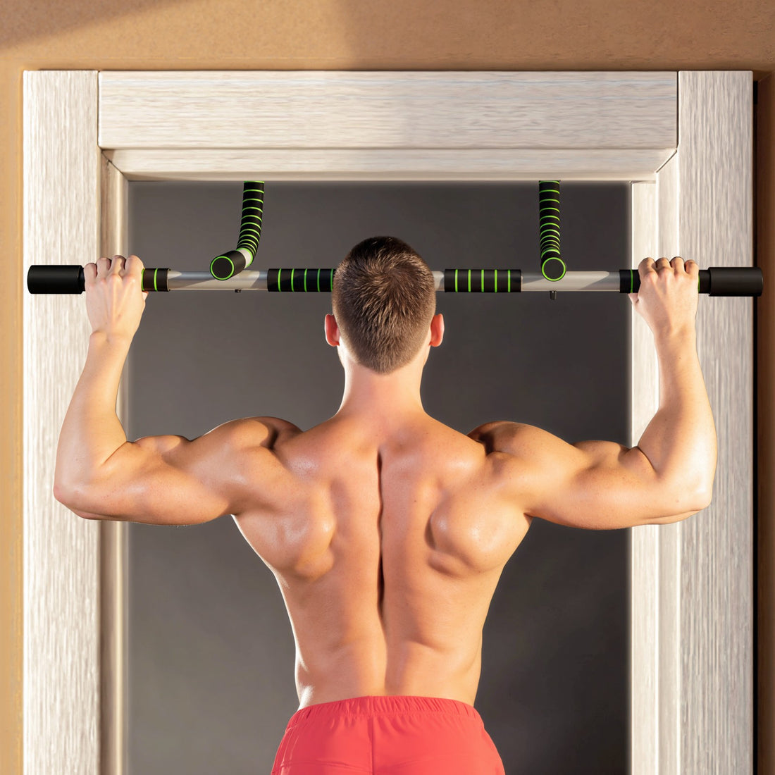 Pull-Up Bar Indoor Home Fitness Doorway Horizontal Bar Gym Upper Body Workout