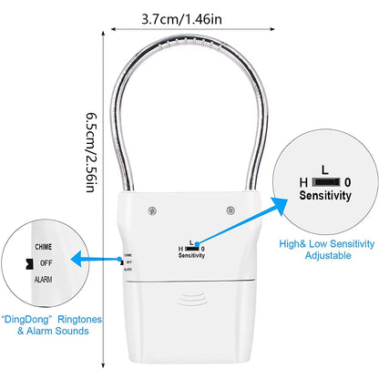 Door Handle Alarm 110Db Door Security Alarm with Adjustable Settings Alarm Equipment Battery Operated for Travel Hotel Security