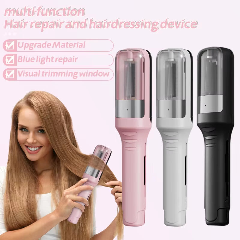 Hair Ends Trimmer Split Remover Dry Damaged Brittle Professional Automatic Trim Split for Women Cordless Hair Cutting Machine