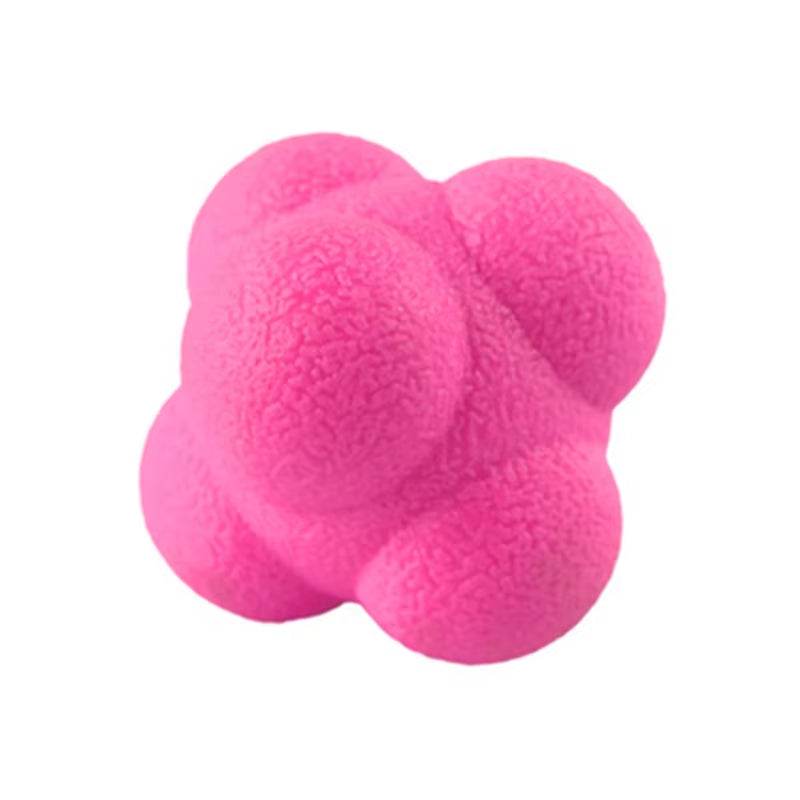 Hexagon Reaction Ball Agility Training Ball for Basketball Football Kids Adult Coordination Reflex Sports Fitness Training Ball
