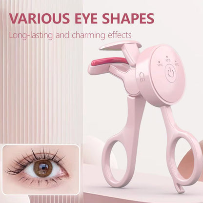 Electric Heated Eyelash Curler for Women,Portable USB Rechargeable Heated Lash Curler with Quick Heat-Up, Anti-Scald Makeup Tool