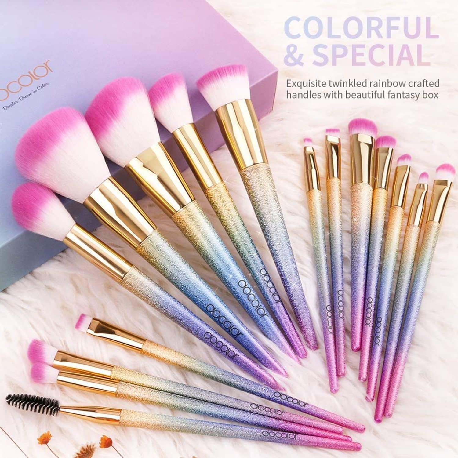 Makeup Brushes Set, Professional Make up Brushes with Gift Box, Foundation Eyebrow Concealer Eyeshadow Bronzer Blush Contour Powder Eyeline Lip Makeup Brush Set