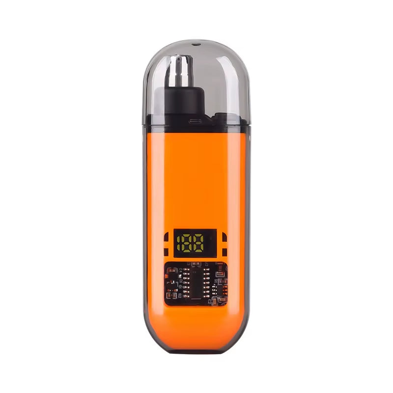 Professional Painless Nose Hair Trimmer for Men USB Charging Nose Hair Trimmer with Digital Display Travel-Friendly Grooming Kit