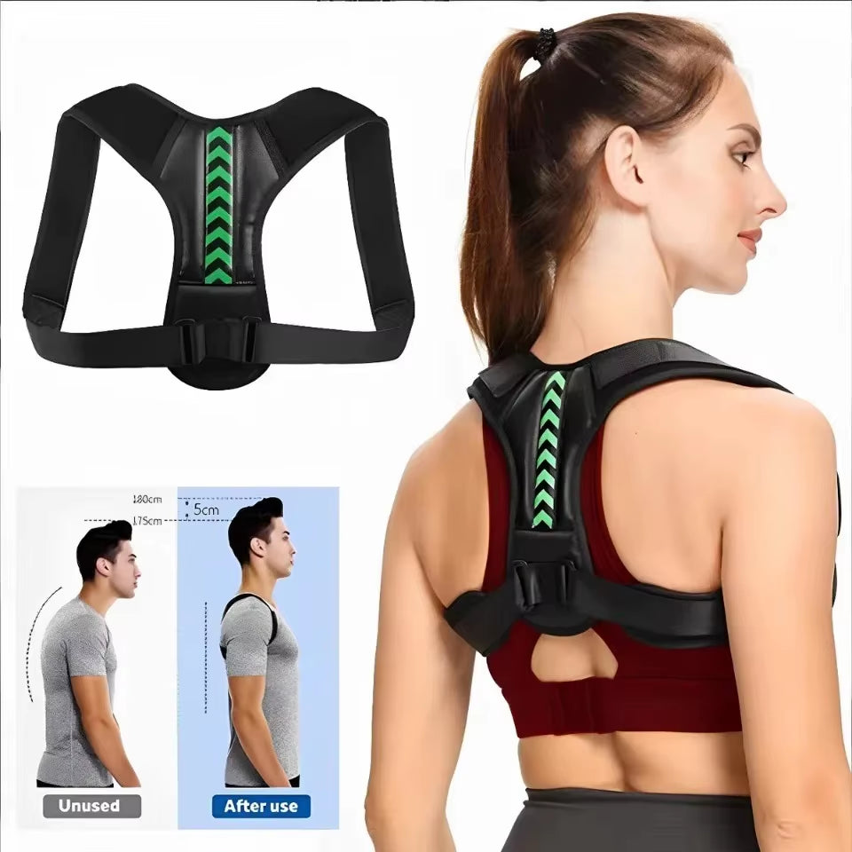 Adjustable Posture Corrector for Men &amp; Women, Comfortable Back Support Brace – Invisible Wearable for Office, Gym, Outdoor Activ