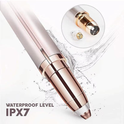 Portable Electric Eyebrow Trimmer Pen for Women, Painless Precision Eyebrow Shaver Razor Blades for Face Hair Removal Tools