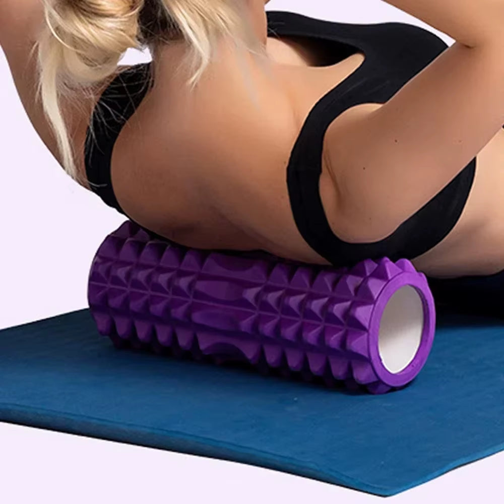 Hollow Foam Massage Roller - Yoga Fitness Column for Muscle Relaxation &amp; Exercise Support, Training Companion