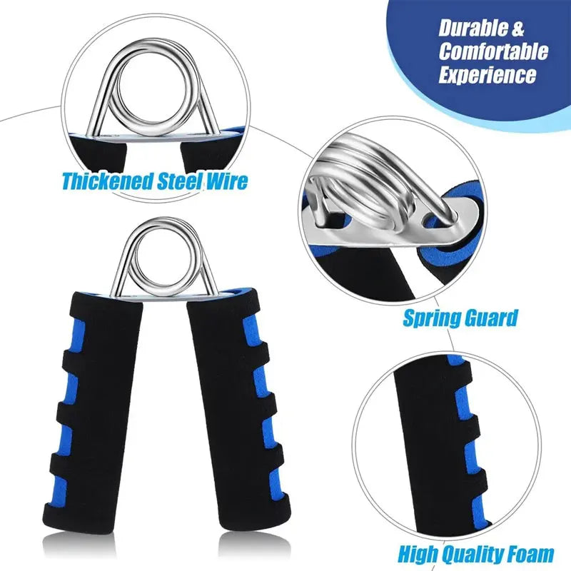 Spring Hand Grip Finger Strength Trainer A-Shaped Foam Wrist Grippers Carpal Expander Hand Arm Muscle Exercise Heavy Gym Tool